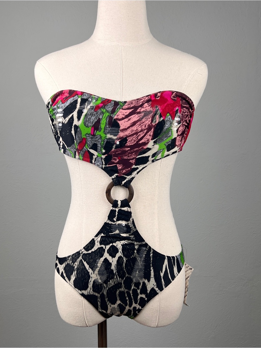 Compagnia Italiana Bandeau Absteact One Piece
